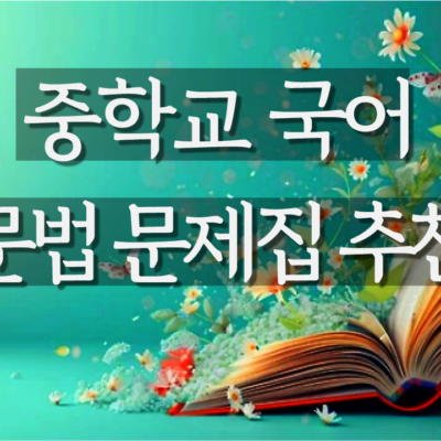 중학교 국어 문법 문제집 추천 (전직 국어 교사가 알려줘요)