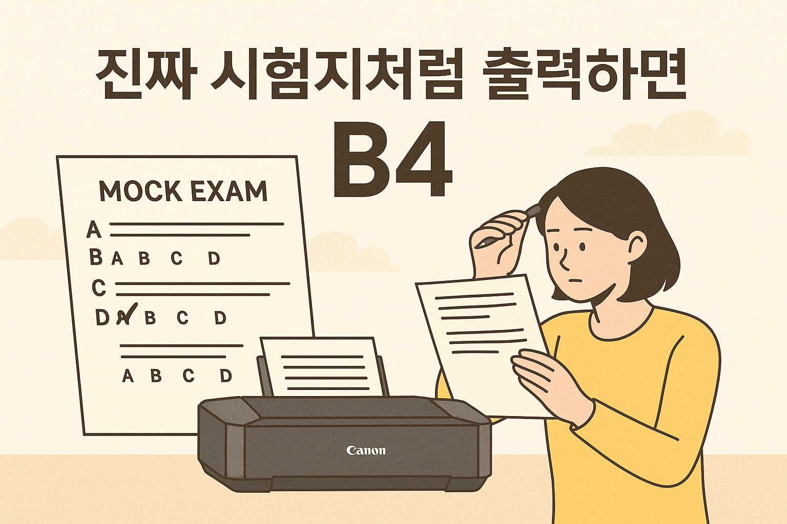 B4 프린터 추천 | 진짜 시험지처럼 출력